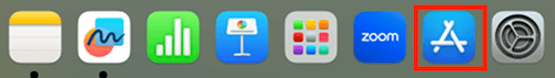 Mac Dock App Storeアプリ