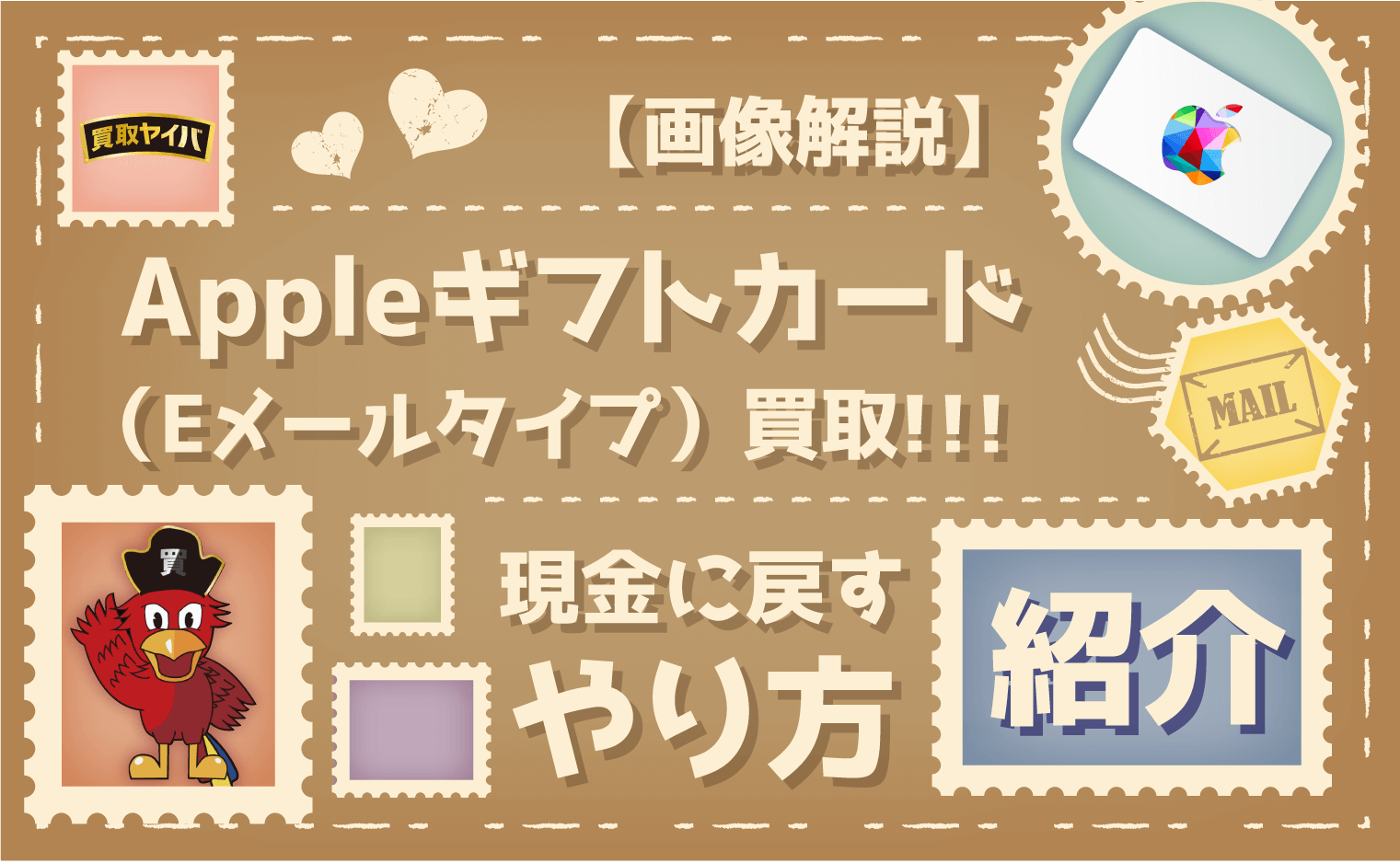 【画像解説】Appleギフトカード（Eメールタイプ）買取！現金に戻すやり方紹介